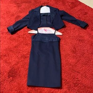 Two Piece Dress & Blazer Set